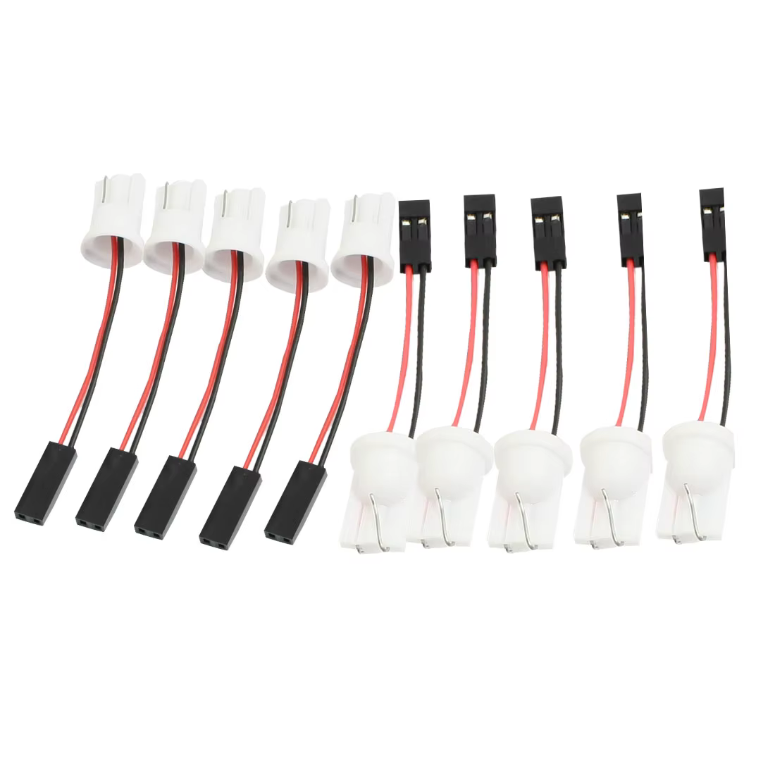 Detalle del adaptador de arnés de cables T10 para bombilla W5W