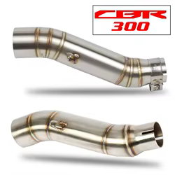 Tubo adaptador escape medio 51mm – Honda CBR300 2012-2017