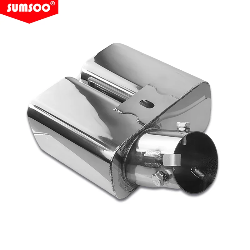 Punta escape doble Sumsoo acero inoxidable universal - imagen 5