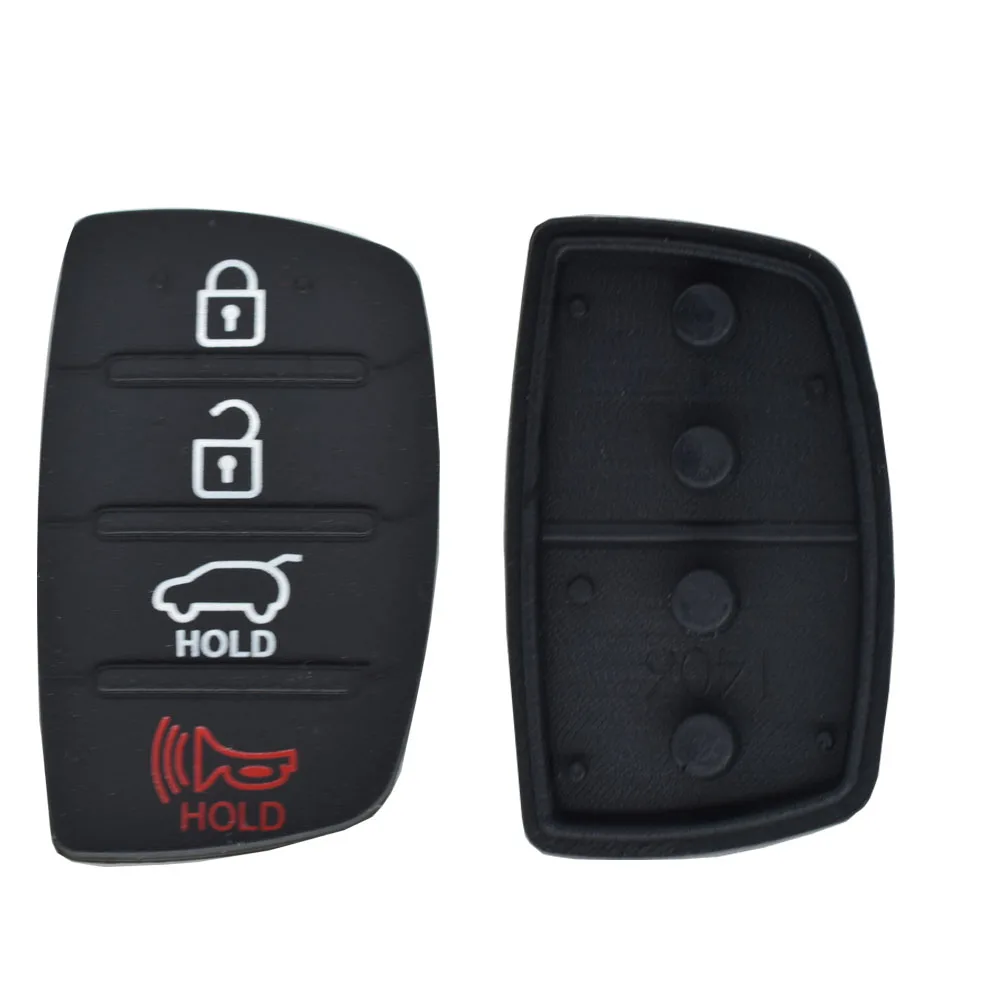 Botonera de goma llave Hyundai Tucson Santa Fe i20 Creta Elantra 3-4 - imagen 3