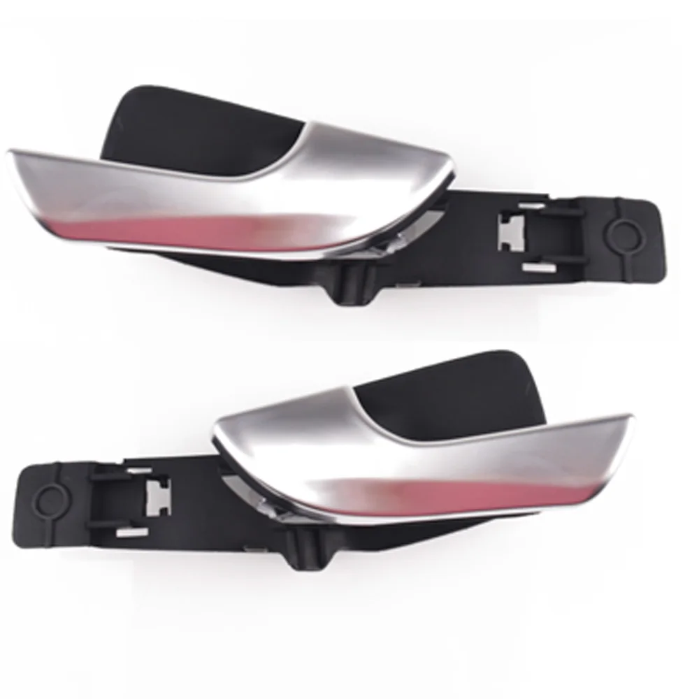 Manija de puerta Interior de coche cromada delantera izquierda para Alfa Romeo Giulietta 2010 2011 2012 2013 2014 2015 2016 2017 2018