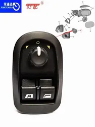 Interruptor regulador de ventana 662425/6554WA Peugeot Citroen Fiat