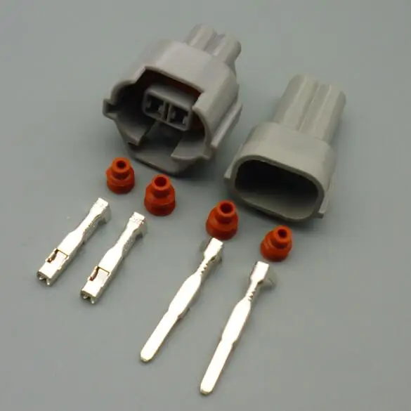 Vista del conector automático de 2 pines y 2,0 mm