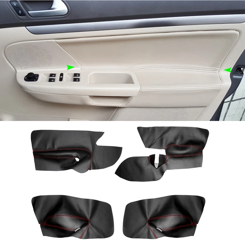 Cubierta reposabrazos de puerta en microfibra VW Golf V/Jetta 2005-2009