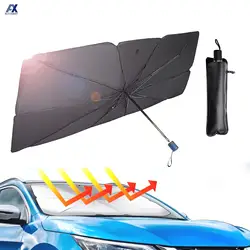 Parasol parabrisas plegable UV para coche, portátil, sombra total