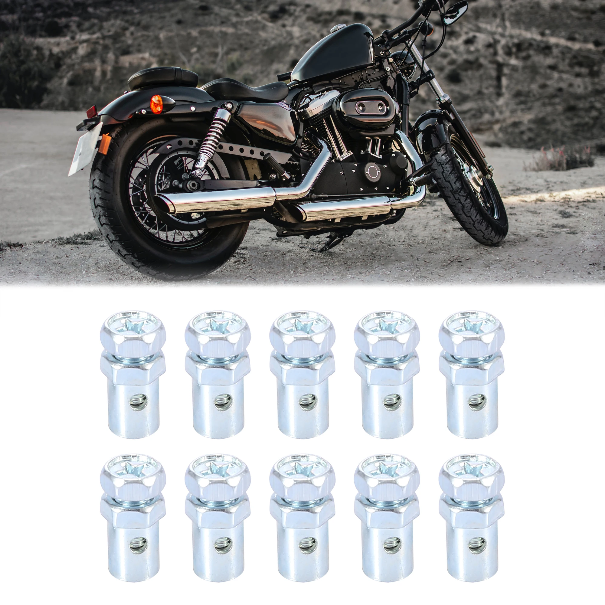 Sujetacables de freno con tornillo fijo universal Autohaux para moto - imagen 2