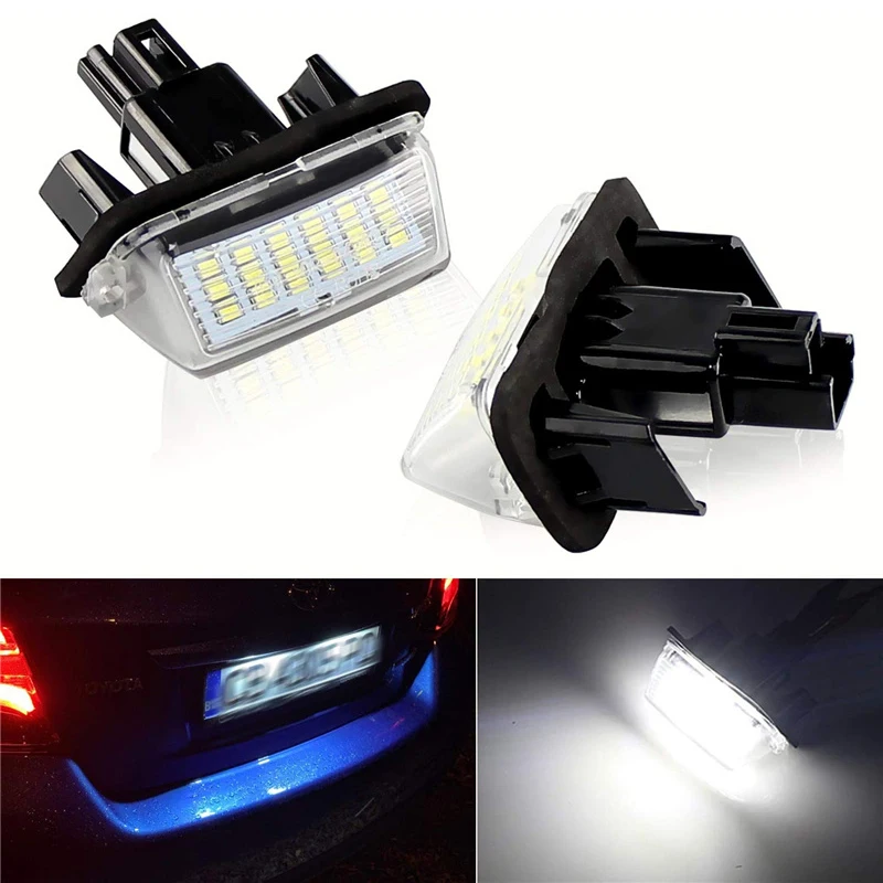 Luz LED blanca para matrícula de coche