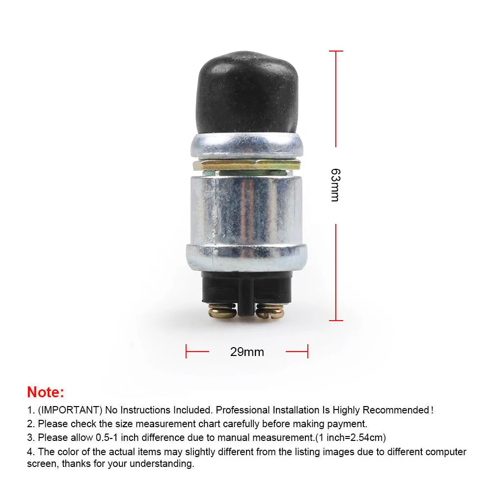 Interruptor de arranque impermeable 12V 50A para coche y barco - imagen 3