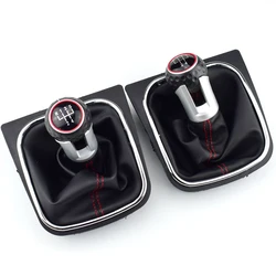 Pomo palanca de cambios en cuero para VW Golf Mk5 Mk6 y Jetta
