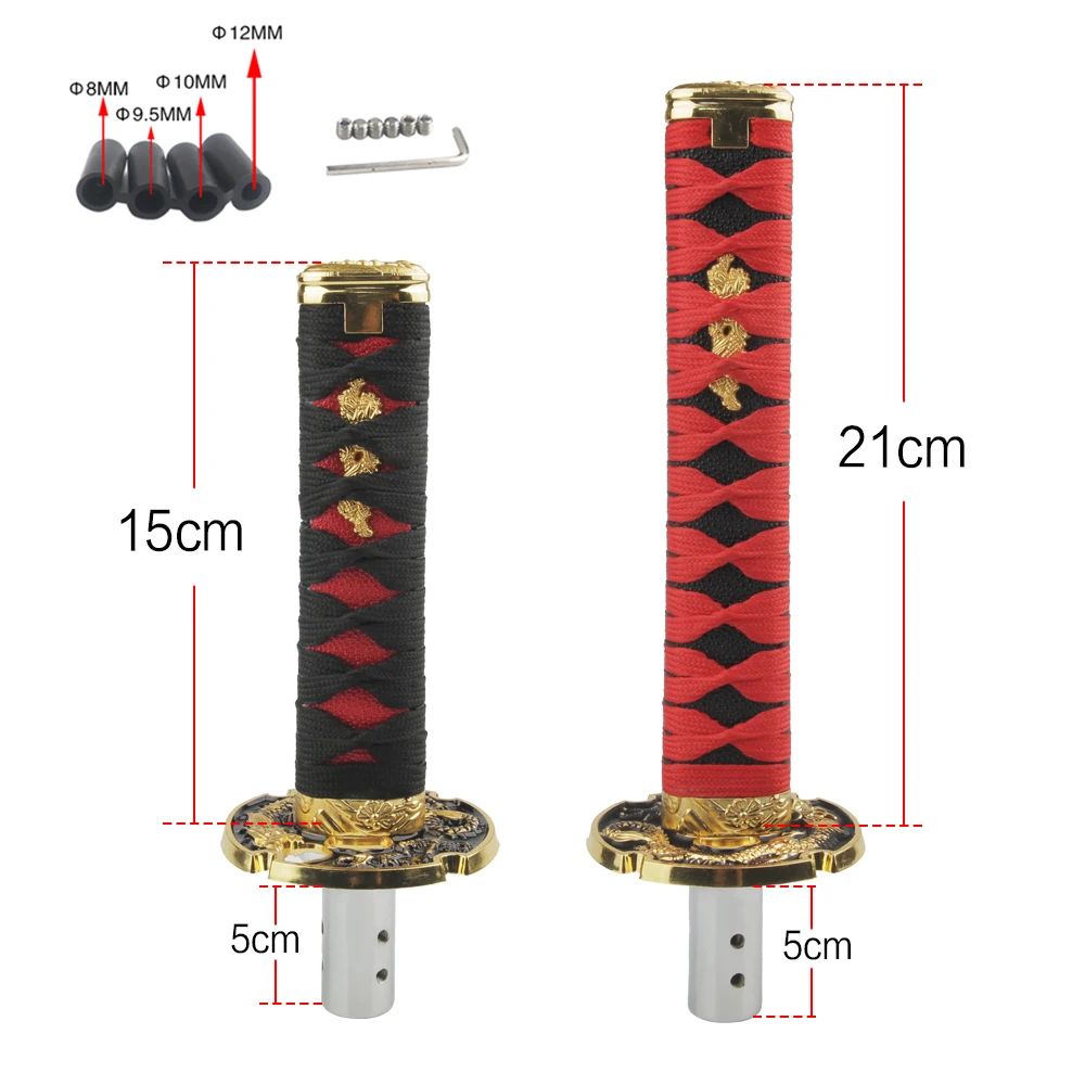 Perilla de cambio JDM estilo espada samurái universal - imagen 2