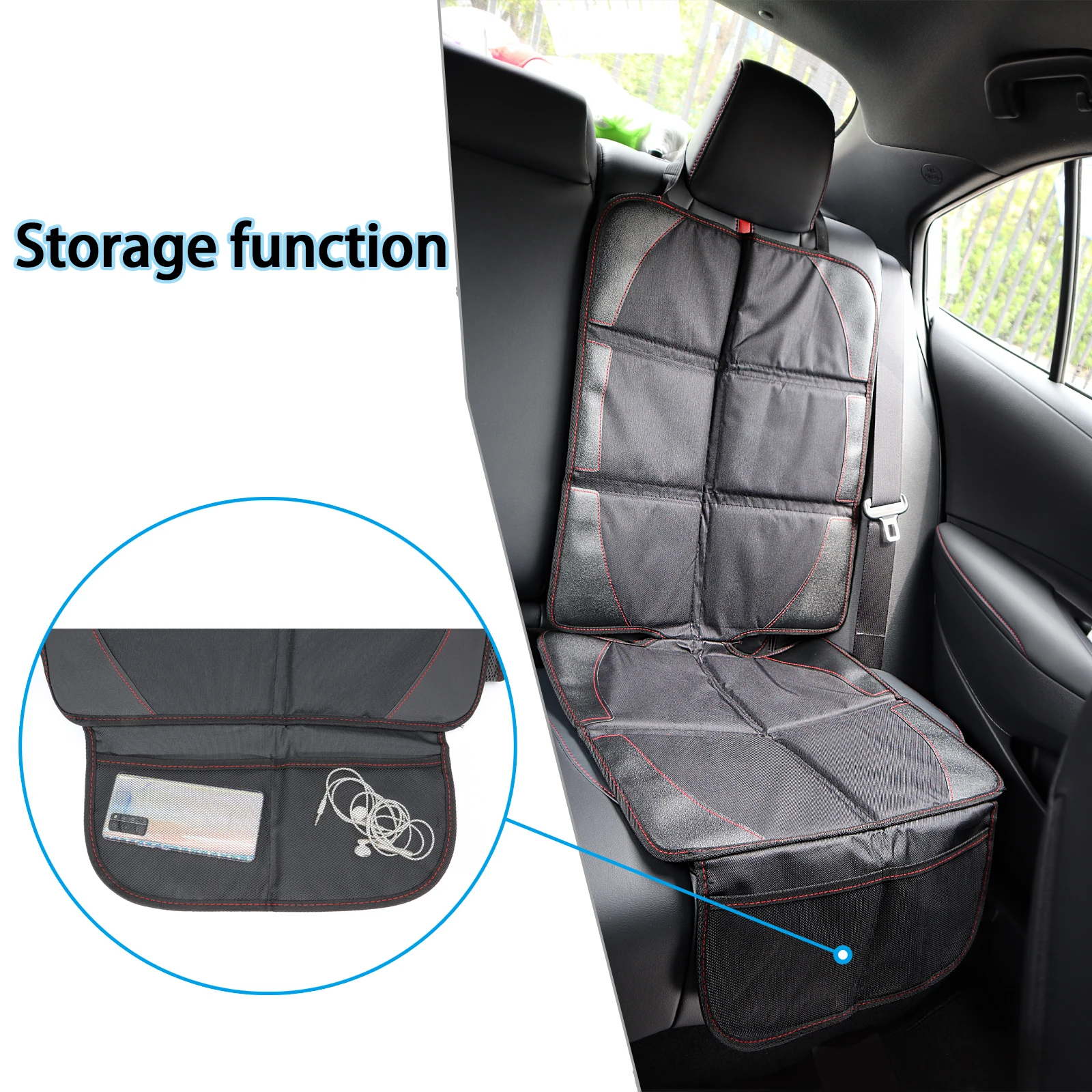 Funda protectora de asiento infantil para coche, polipiel Oxford - imagen 2
