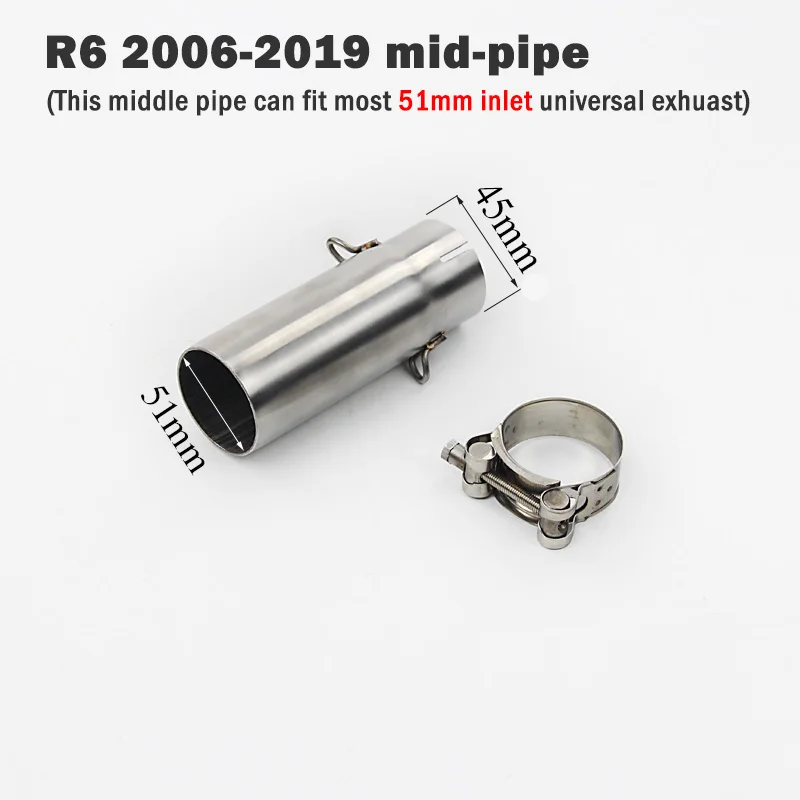 Adaptador tubo enlace medio Yamaha YZF R6 2006-2019 - imagen 3