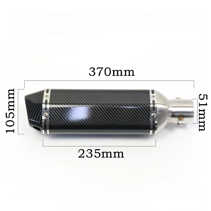 Escape moto universal 51mm – compatible Honda, Kawasaki, Yamaha - imagen 2