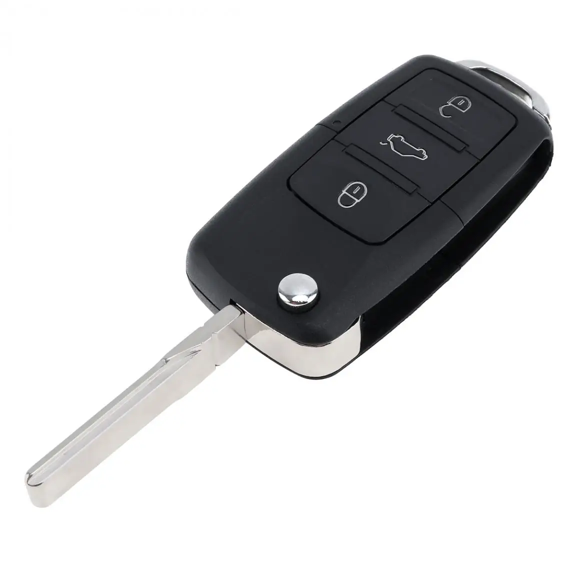 Carcasa mando a distancia VW B5 3 botones, llave abatible, sin chip - imagen 4