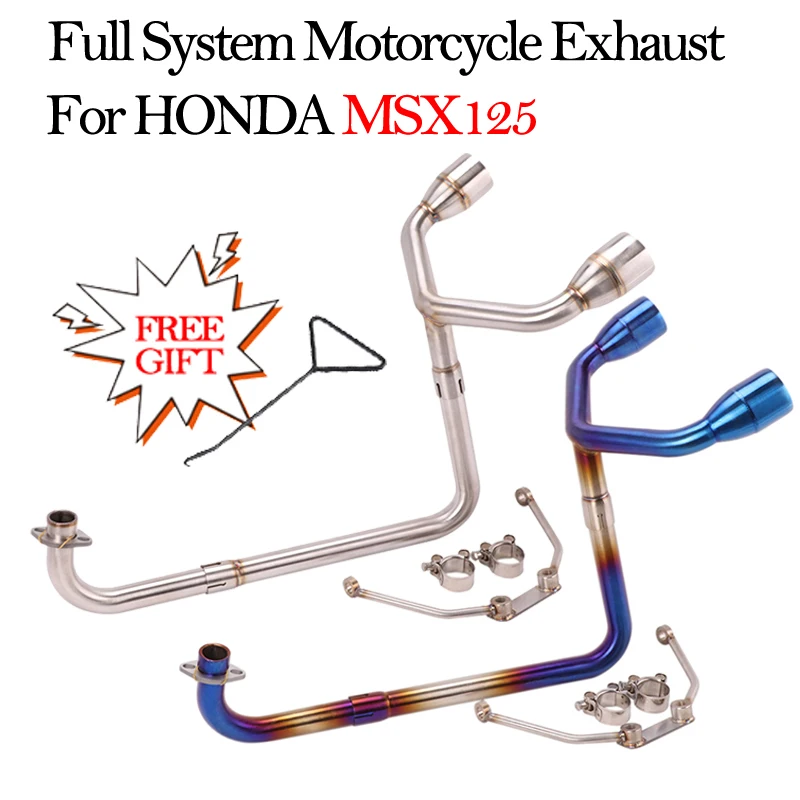 Tubo escape doble Honda Grom MSX125 – silenciador modificado