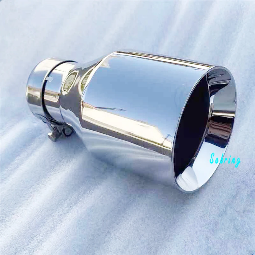 Tubo de escape universal de acero inoxidable con borde plano - imagen 2