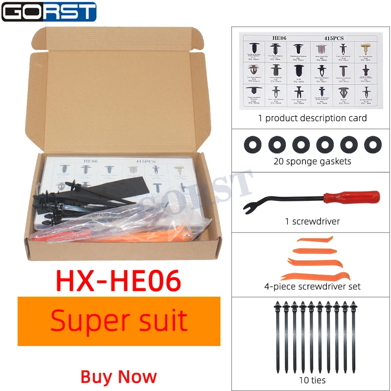 Kit completo de clips de sujeción GORST