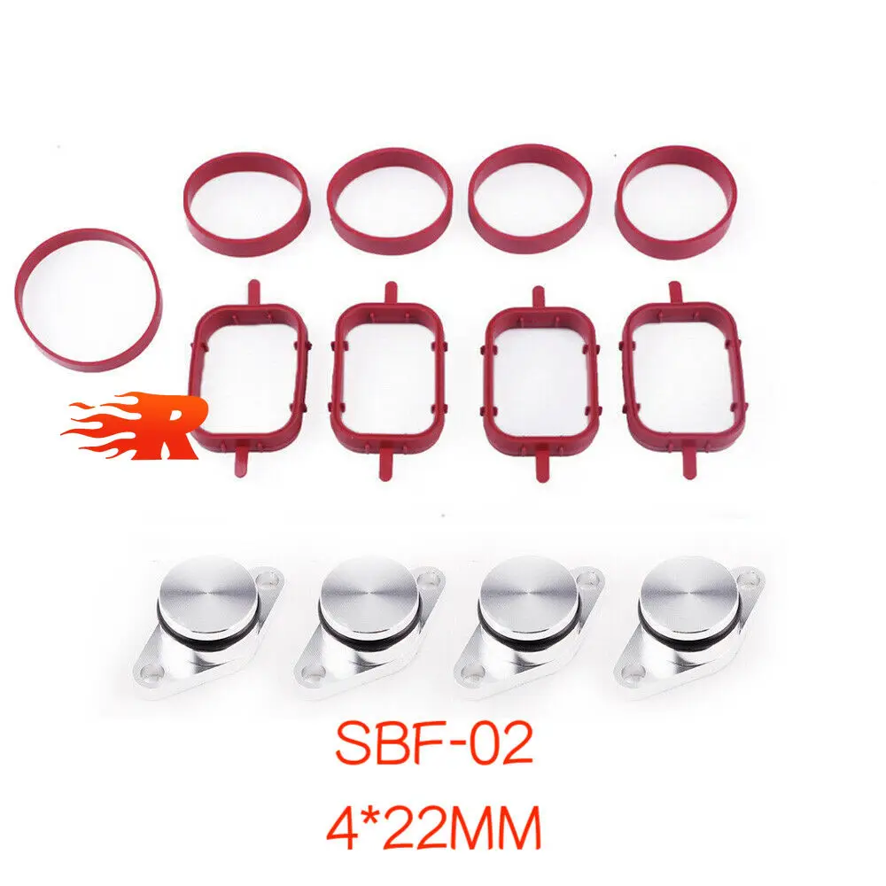 Placas de sellado para aletas de remolino BMW M57 con junta de admisión - imagen 4