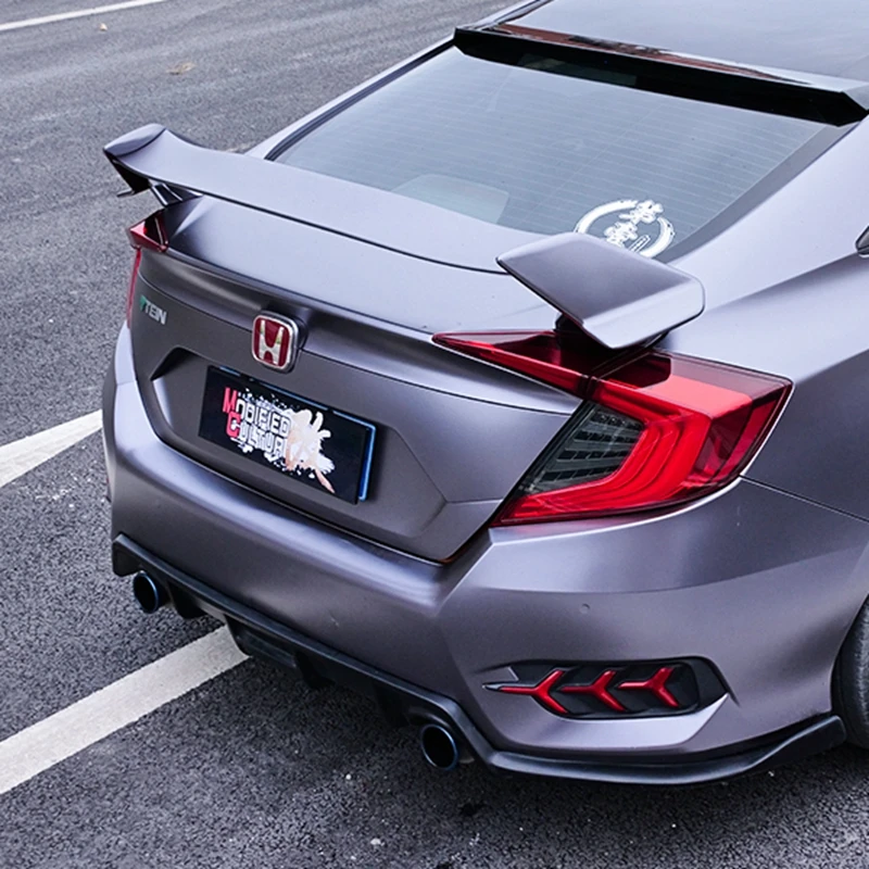 Spoiler trasero para Honda Civic 2016-2017 en ABS sin pintar