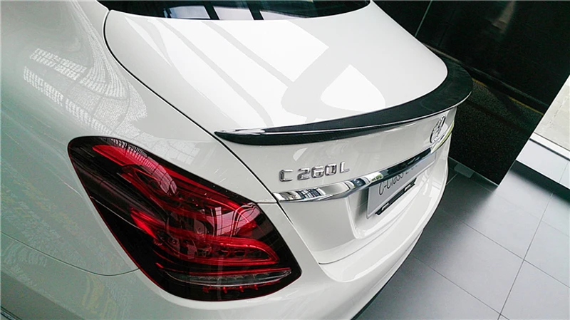 Alerón trasero fibra de carbono estilo AMG Mercedes W205 C63 C200 - imagen 4