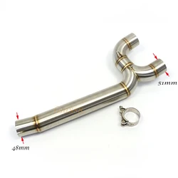 Tubo intermedio de escape Yamaha FZ6/FZ6N/FZ6S 2004-2009
