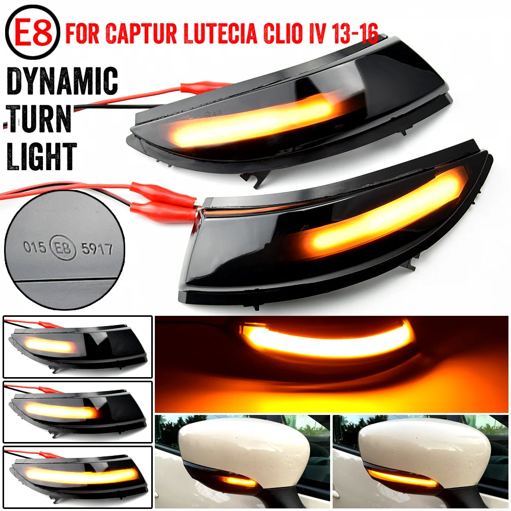 Intermitente LED dinámico espejo lateral Renault Clio IV y Captur