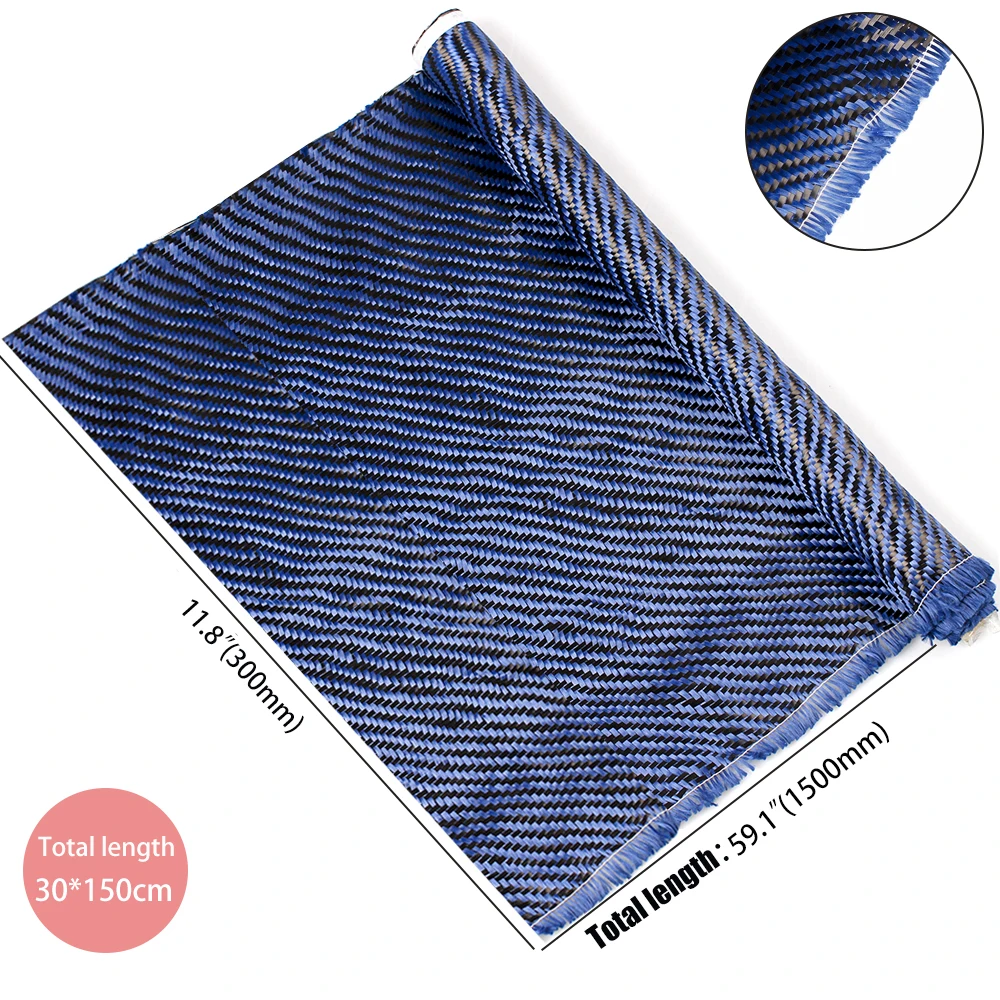 Tela fibra carbono sarga 3K con panal abeja 30x150cm 220 g/m² - imagen 4