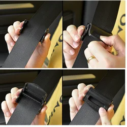 Clips de cinturón de seguridad de coche ajustables y fuertes de plástico, hebilla de cinturón de seguridad antideslizante, abrazadera Simple, Clip de fijación, estilo de coche, 2 uds.
