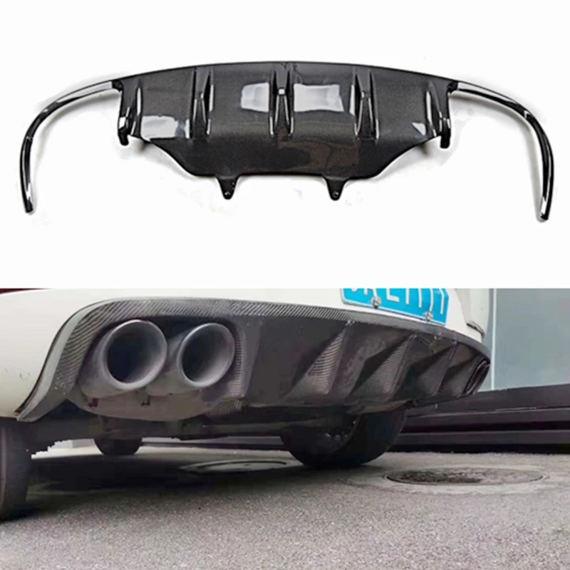 Detalle de acabado fibra de carbono en la zaga