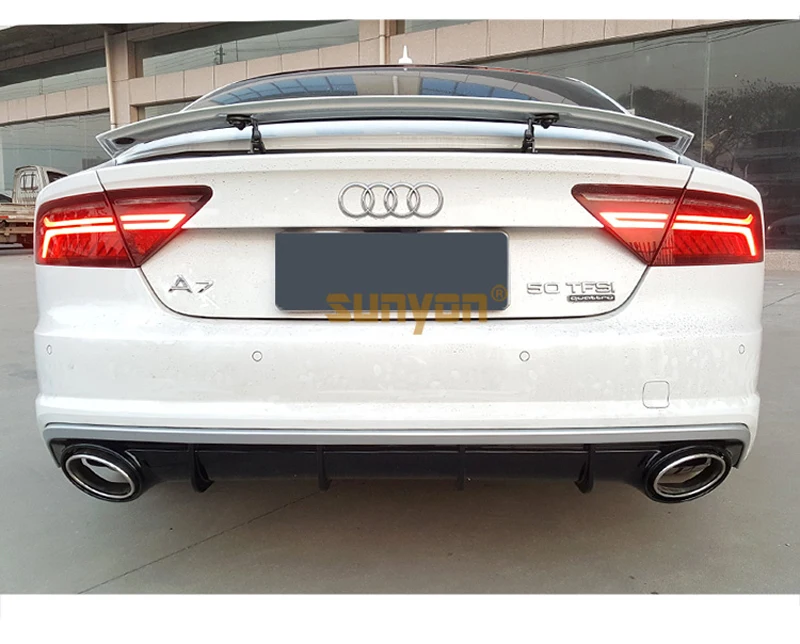 Difusor trasero RS7 para Audi A7 2010-2018 – parachoques aerodinámico - imagen 5