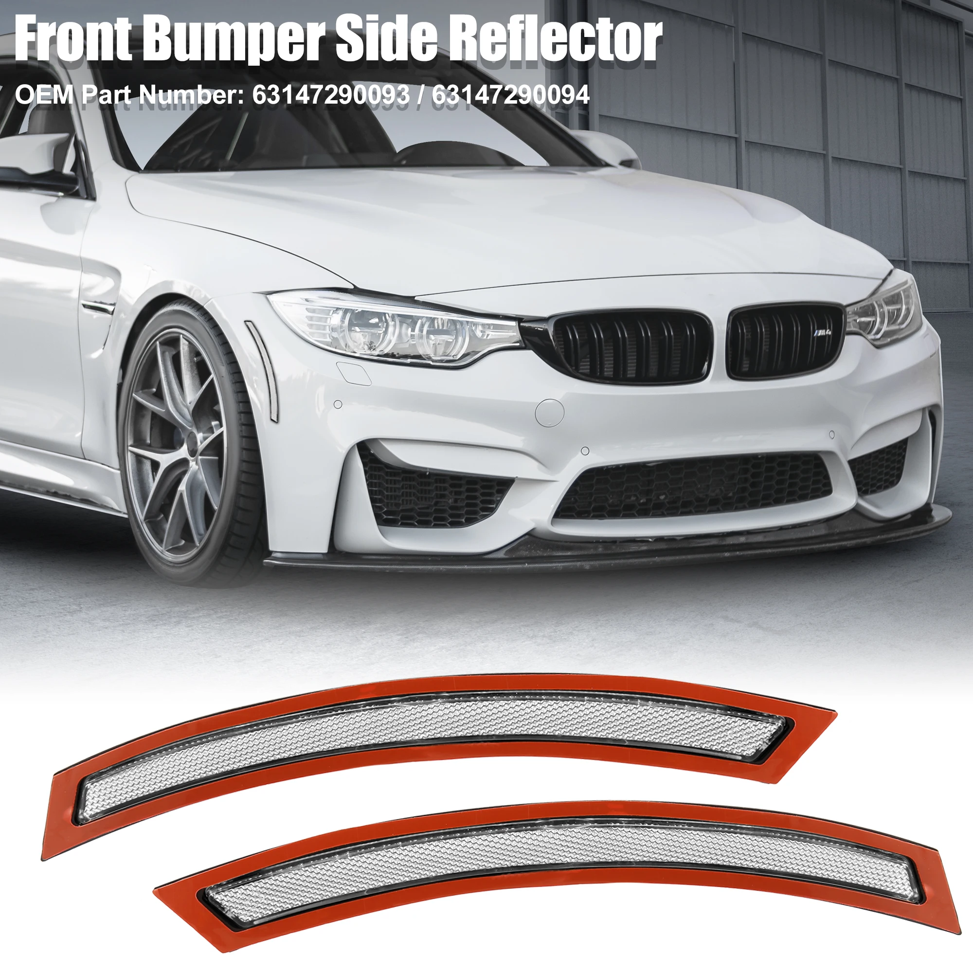 X Autohaux Reflectores de parachoques delanteros para BMW X5 F15/F85