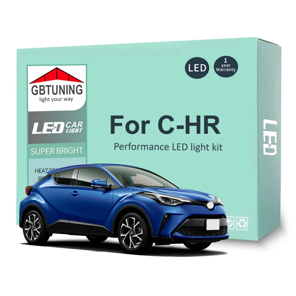 Kit de bombillas LED interiores CANBUS para Toyota C-HR 2016-2023