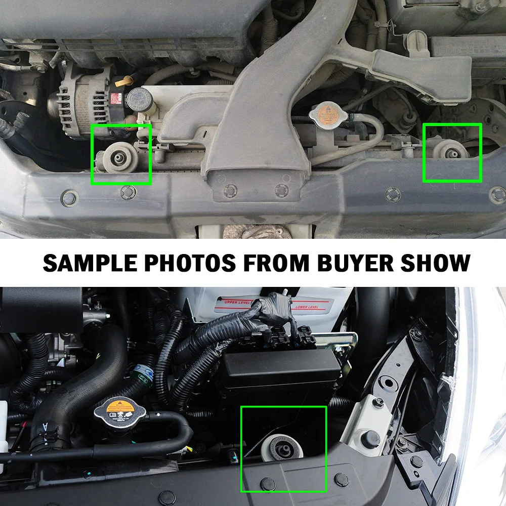 NSB-048 21506-4M400 Topes de goma para radiador Nissan X-Trail - imagen 4