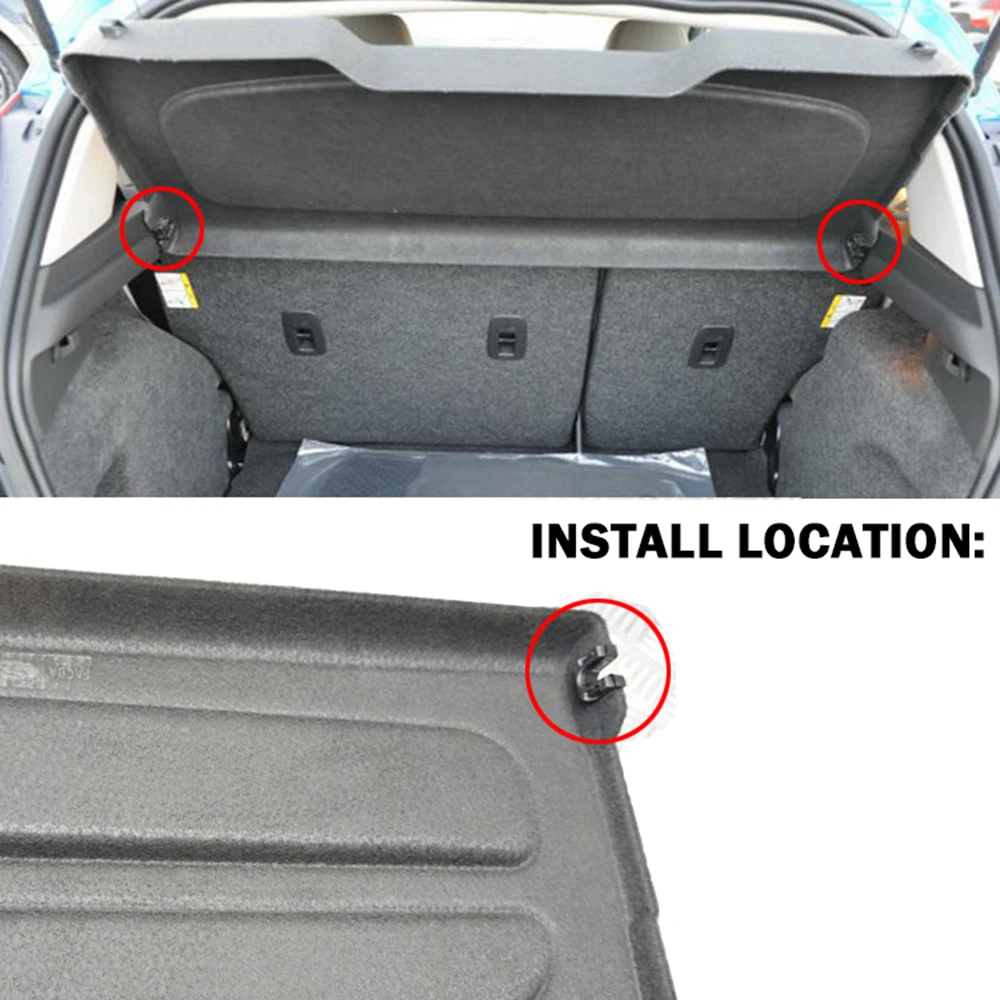Juego para Nissan Qashqai Dualis J10 2006-2013, cubierta de carga, clips de estante de paquete, montaje de soporte pivote 2007 2008 2009 2010 2011 2012 - imagen 5