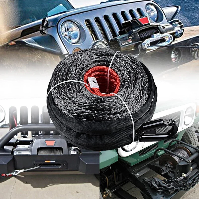 Cable Cabrestante Sintético 12000 lb con Funda – Para ATV UTV Todoterreno - imagen 2