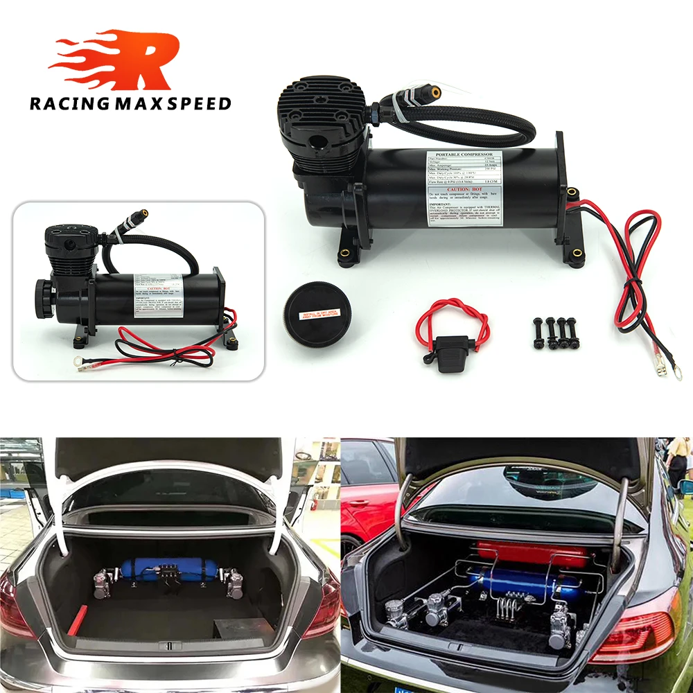 Compresor de aire Universal 12V 200PSI para suspensión neumática automóvil - imagen 3