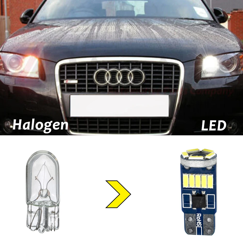Bombilla LED testigo estacionamiento Audi A3 A4 A6 TT Q7 – Luz lateral Canbus - imagen 3
