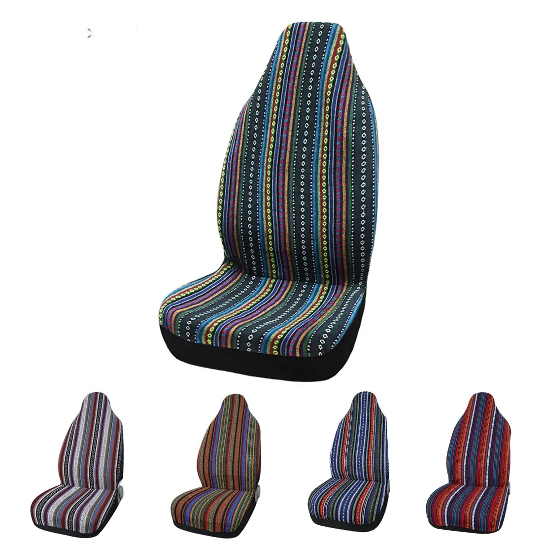 Funda universal tipo manta Baja instalada en un asiento de coche