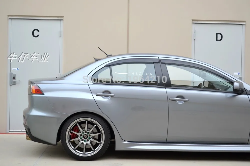 Alerón ABS trasero para Mitsubishi Lancer EX Evo 2008-2015 - Visera de techo - imagen 2