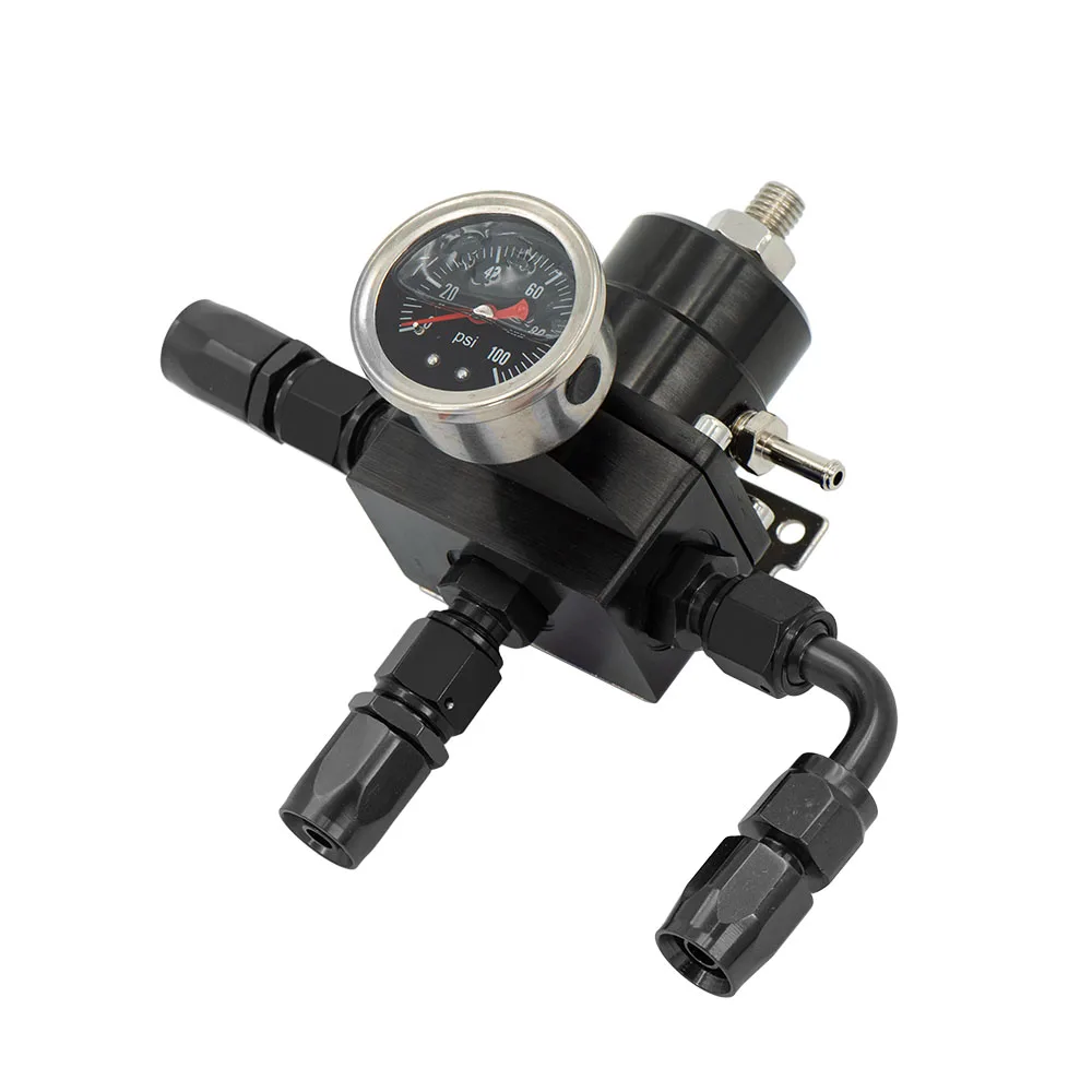 Regulador universal de combustible ajustable AN6 con manómetro - imagen 2