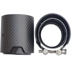 Punta de escape negra de fibra de carbono para BMW M2, M3 y M4