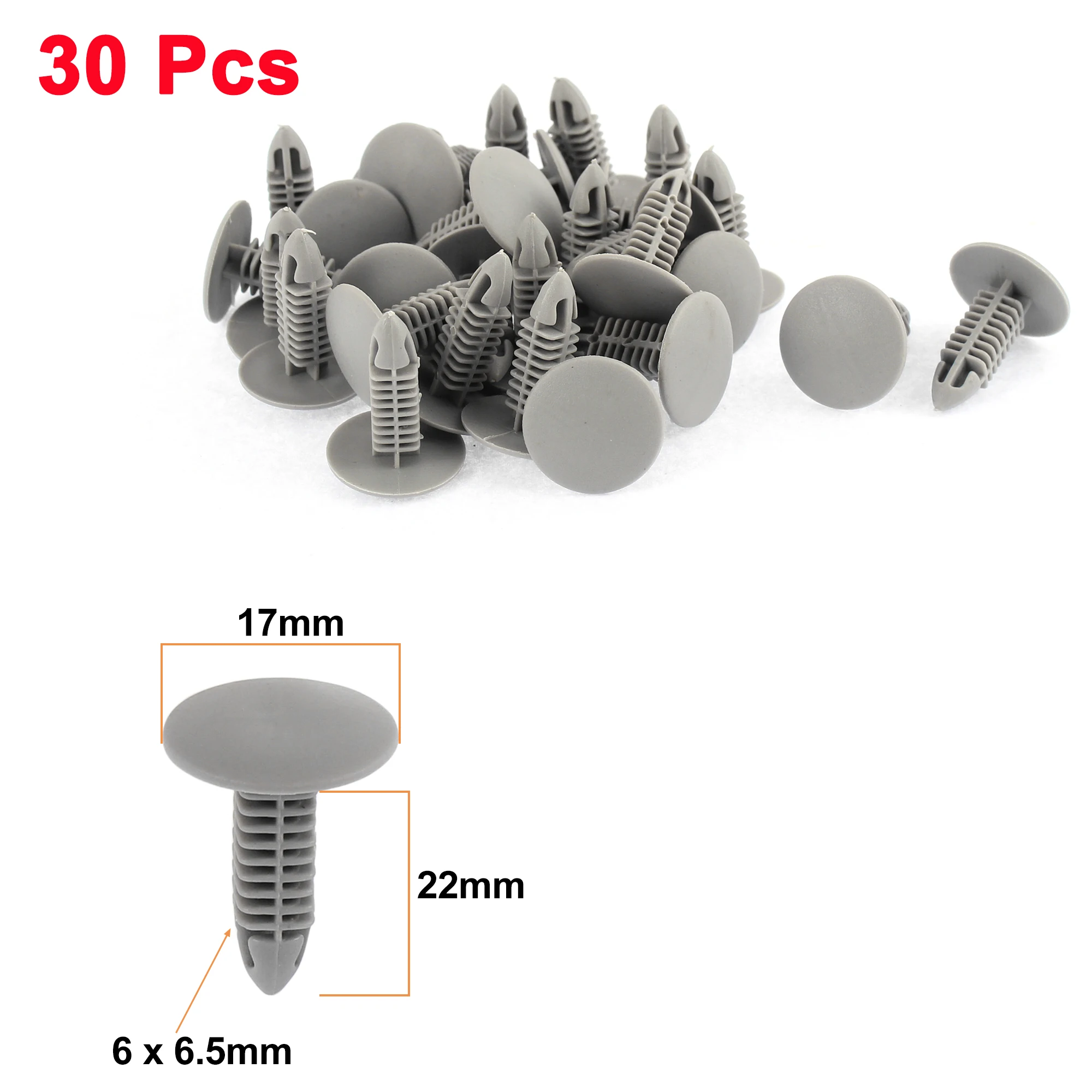 Clips de fijación plástico X Autohaux 6-6,7 mm – Recambio automóvil - imagen 4