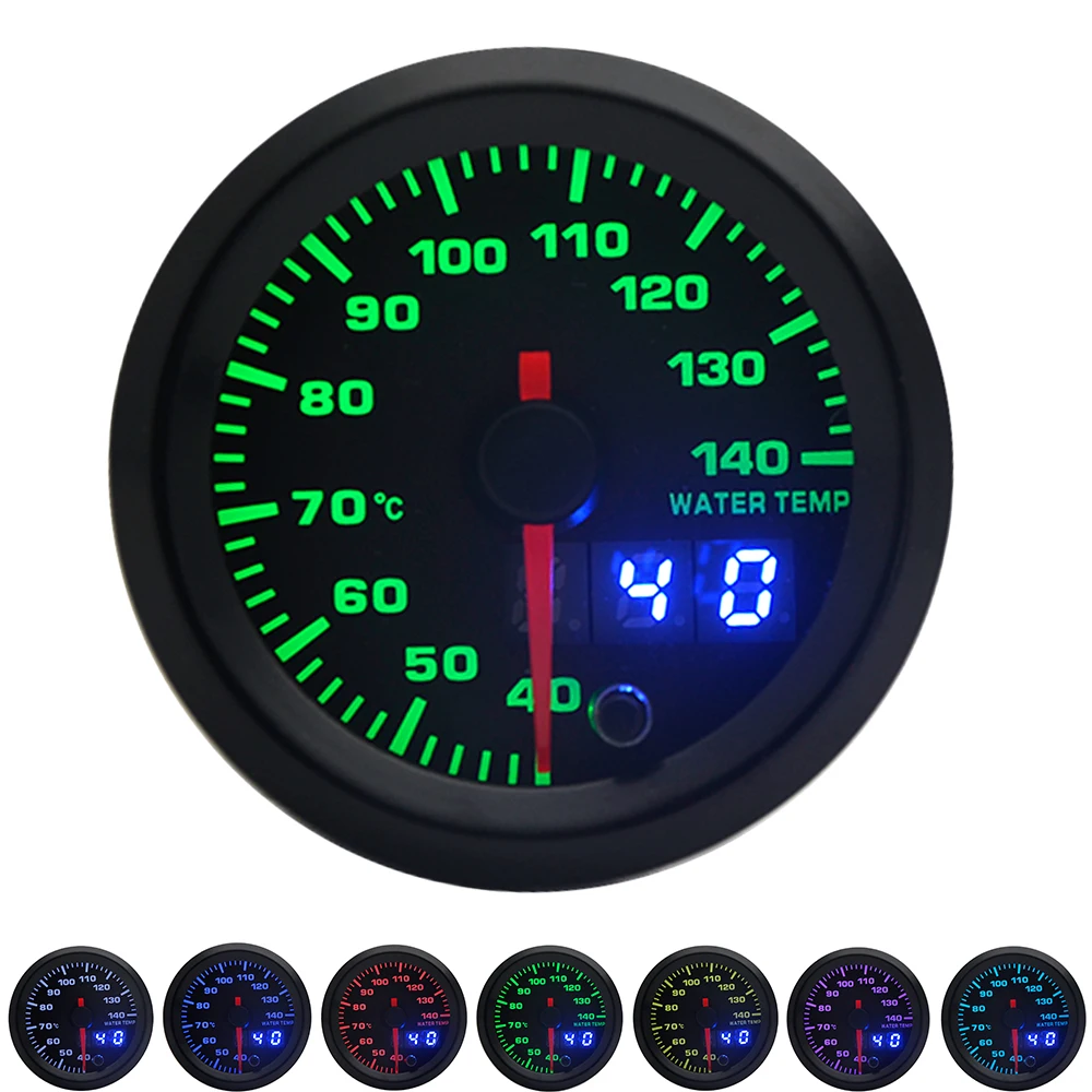 Reloj multifunción LED 52 mm 7 colores con soporte para coche - imagen 2