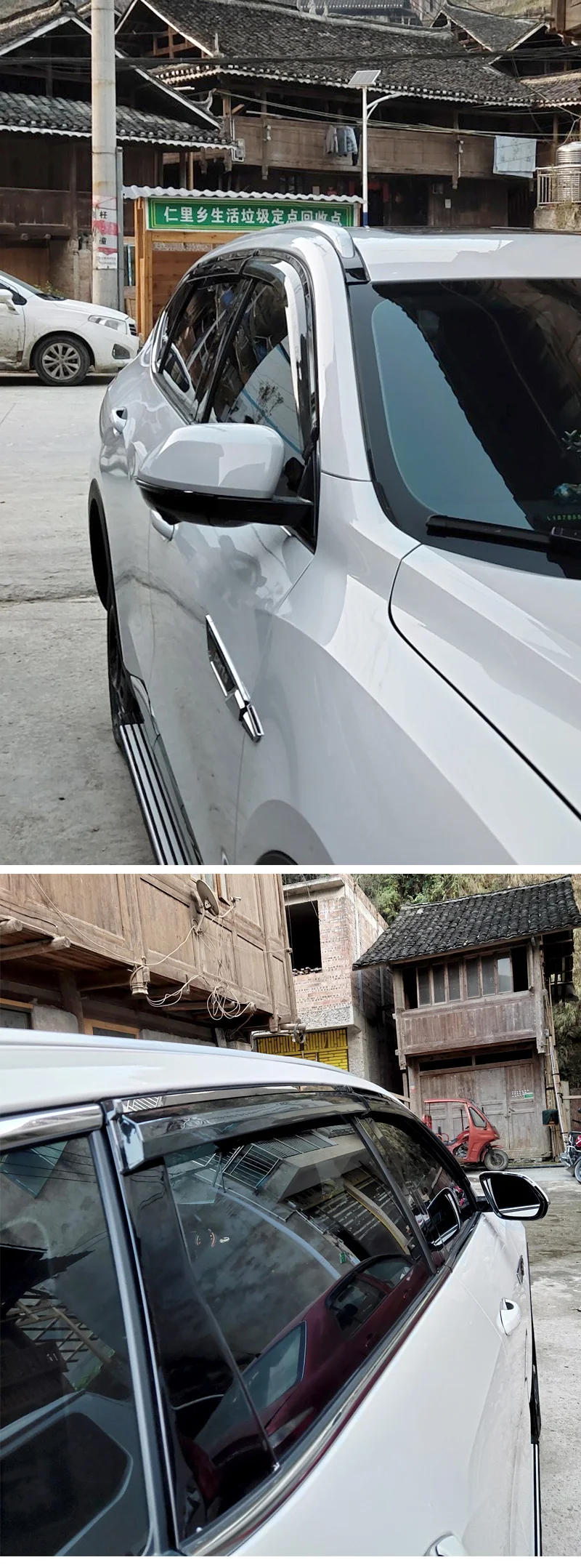 Detalle del ajuste de la visera en la ventanilla