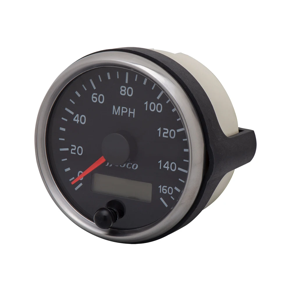 Velocímetro universal 85 mm 12V/24V con odómetro para coche y barco