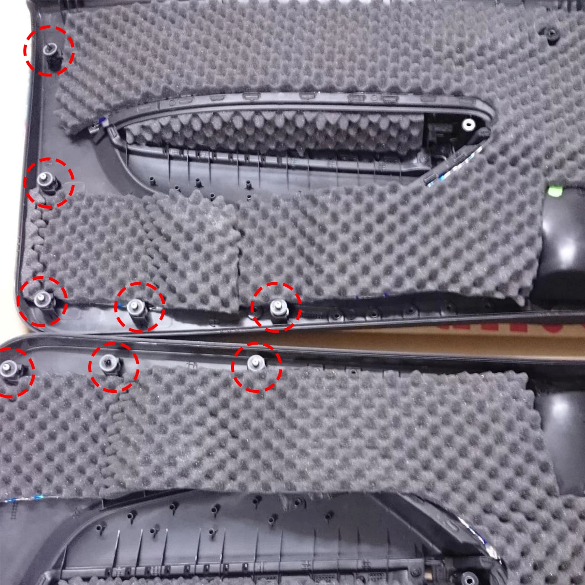 Juego de 10 clips de panel embellecedor de puerta interior