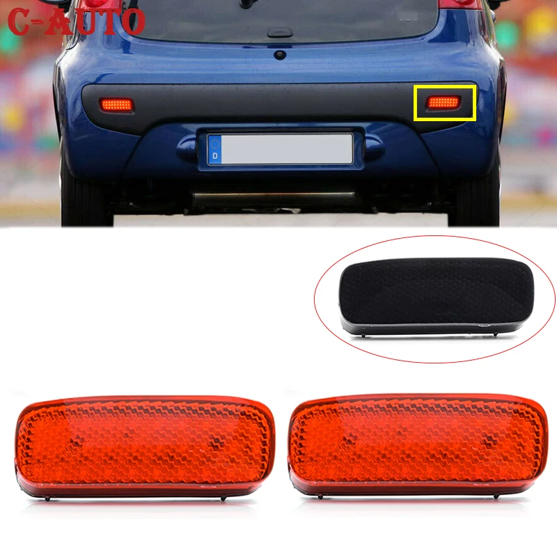 Reflector parachoques trasero freno para Citroën C1 C5 y Peugeot 107