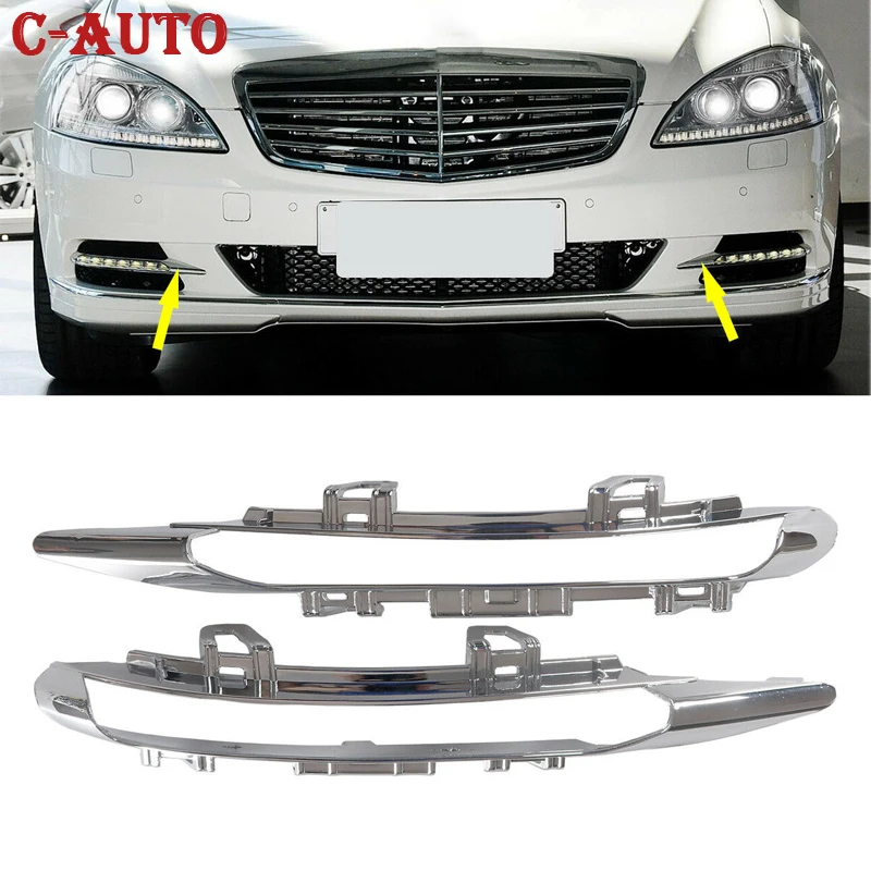 Parachoques delantero Mercedes-Benz W221 con luces diurnas
