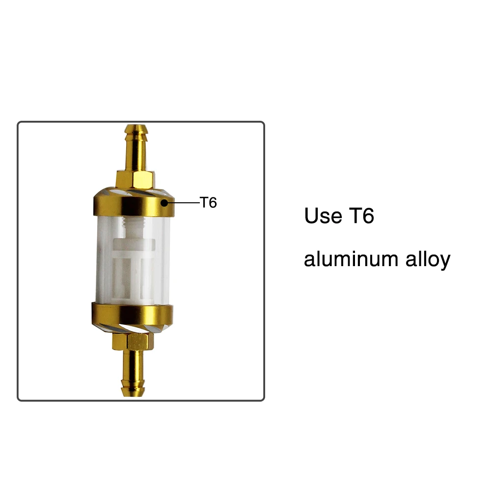 Filtro de combustible de aluminio universal para motocicleta - imagen 4