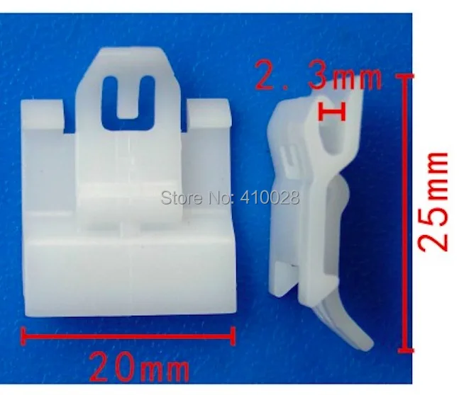Tira de vidrio exterior con clip automático para ventana coche
